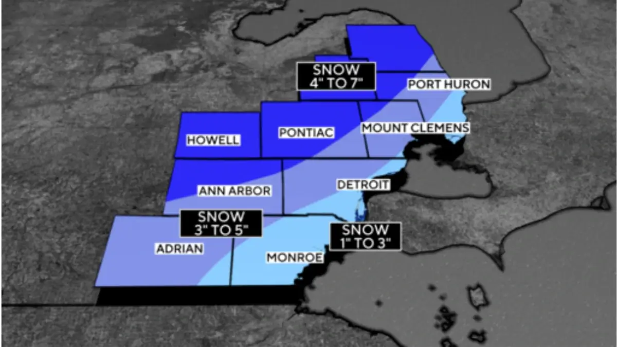 Big Winter Storm Hits Michigan: Snow, Wind, and Power Outages