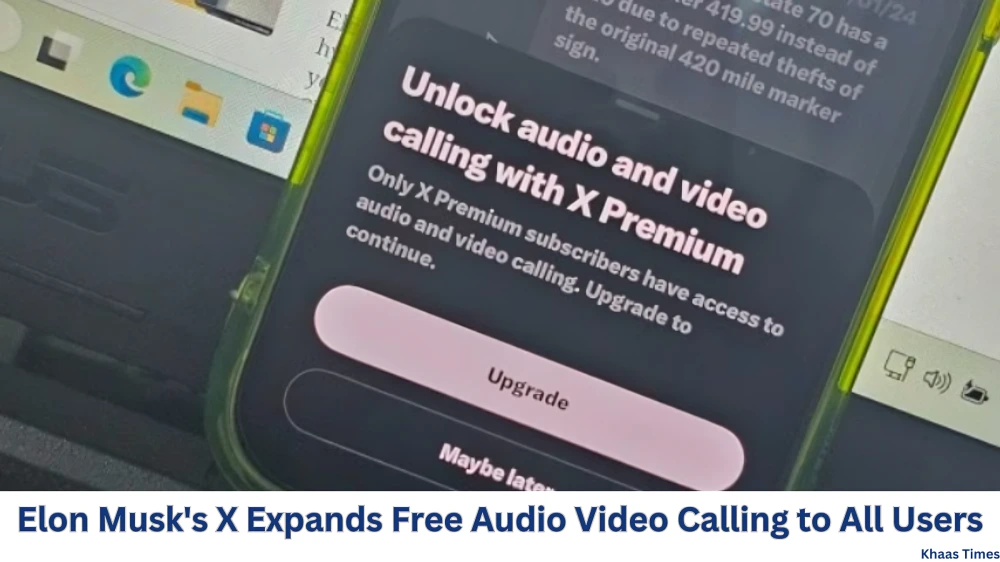 Elon Musk's X Expands Free Audio Video Calling to All Users